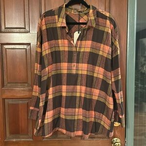 Prana Dante flannel top